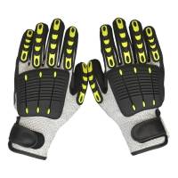 5级防切割TPR防撞机械手套,防刺防撞击手套(100双起订)