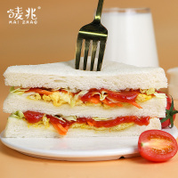 唛兆烘焙面包温柔的暖芯吐司去皮暖心吐司 切片自封口