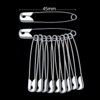 三米 别针固定衣服保险小曲别针回形针 3号4.5厘米长 100枚 1盒