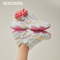 Skechers斯凯奇桃花鞋2023春新款樱花女鞋甜美风机甲老爹鞋896116 896116-WMLT