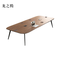 龙之腾会议桌工作桌培训桌小型洽谈桌长4.2米宽1.38米[工厂现做 7天内发货]