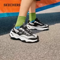 Skechers斯凯奇skechers老爹鞋女士运动鞋子休闲复古增高896144-BKW