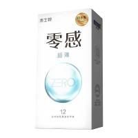 杰士邦 ZERO零感超薄12只避孕套 安全套 男用 计生用品