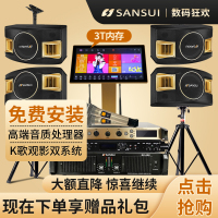 山水(SANSUI)SP2-11卡包音响家庭影院KTV卡拉OK套装音箱家用K歌套装会议(3T点歌机套餐)