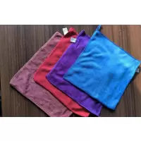 爱世堡(AISHIBAO) 纯色方块抹布30cm*30cm两条装(颜色随机)