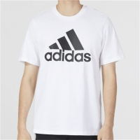 阿迪达斯 (adidas)阿迪达斯2023春季新款男士经典LOGO纯棉白色短袖T恤IC9349 IC9349 XS