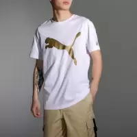 彪马(PUMA)Puma彪马男装 新款运动服金标透气针织宽松大码舒适短袖T恤 533191-02