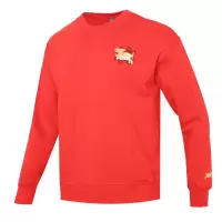彪马(PUMA)男装 2023春季新款运动服宽松透气休闲连帽保暖套头衫新年款卫衣 677414-11/新年红/兔年款