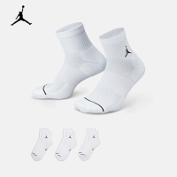 耐克(NIKE)JORDAN 运动短袜 男女(3双)EVERYDAY DX9655-100 L