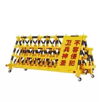 谐晟 电动拒马 外框114*2.0厚立杆76*1.5厚底座60*120*1.5厚宽度1.3米整体高度1.5米含电机 1个