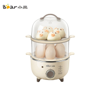 小熊(Bear)煮蛋器 家用蒸蛋锅旋钮可定时煮蛋羹机单双层蒸蛋器自动断电迷你 ZDQ-B14R1