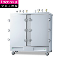 乐创(lecon)商用高原蒸饭柜 工程款食堂饭店高压电蒸饭箱 24盘蒸饭机 LC-J-GYD24