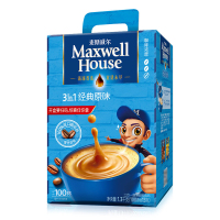 麦斯威尔原味速溶咖啡100条盒装 (1.3KG/盒)