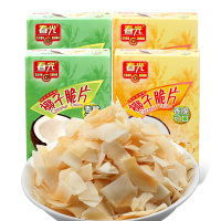 春 光椰子片60g海南特产香甜椰子肉脆片饼干果干休闲零食小吃独立包装办公休闲零食小吃