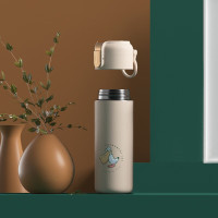 艾博菲(IBF)渡渡鸟弹跳杯316不锈钢保温杯420ml温度显示杯 IBF2219B