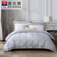 富安娜家纺 单件 纯棉 素色 被套 简约风 1.2 1.5 1.8m床 单人 双人被罩床上用品 全棉 四季