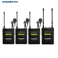 麦拉达(mailada) WM12P专业采访麦克风 无线领夹麦 手机相机单反摄像机直播采访录音无线话筒 WM12P一拖三