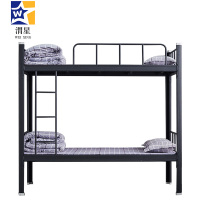 渭星铁架床钢木床宿舍床黑色加厚型2000X1200含床板常规款