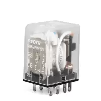 PEOTR HH52P中间继电器小型电磁继电器二开二闭带灯8脚银触点AC220V(BY)