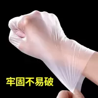 靓涤一次性手套食品级餐饮家用乳胶加厚高弹TPE塑料透明薄膜橡胶手套