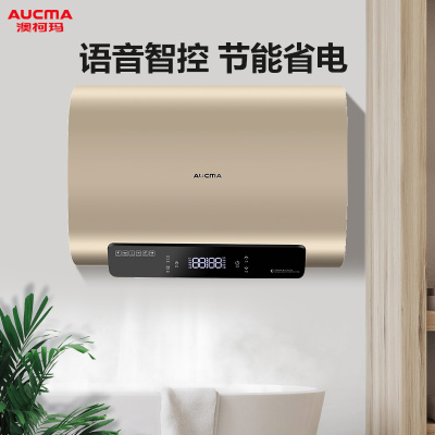 澳柯玛(AUCMA)电热水器FCD-B206D家用扁通纤薄机身30CM电热水器 双胆变频变容