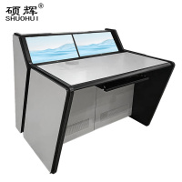 硕辉 监控操作台指挥办公桌调度工控台中心视频控制台多媒体桌播讲台CG12