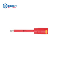 宝合(BOOHER) 10个1/2"双色绝缘长花型旋具套筒T15*157mm 0223715A