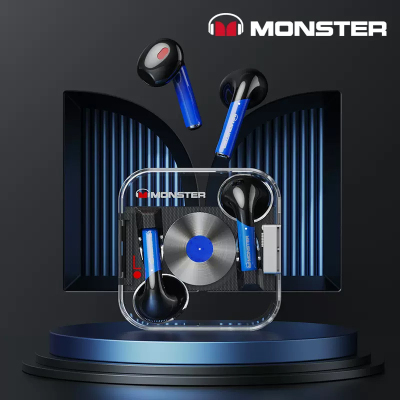 魔声XKT01 蓝色 游戏蓝牙耳机真无线电竞高品质运动入耳式新版男女士降噪高音质通话降噪低延迟长续航