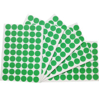 圆点贴纸不干胶圆形标签标贴圆点3CM10张540枚(绿色)