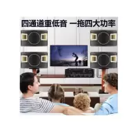 KTV音响套装全套家用会议卡包音箱套装 (专业功放、全音域专业音箱、无线麦一拖二)