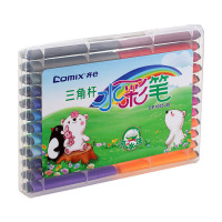 齐心(COMIX)OP1005-48 48色三角杆水彩笔 (每盒48色) 1.5mm 配色(单位:盒)