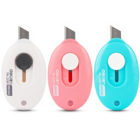 得力(deli)2081 便携式迷你裁纸刀 24把/盒*1盒(单位:盒)颜色随机