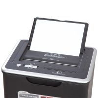 齐心(COMIX)S801 全自动进纸碎纸机 4×30mm/6张纸/60张自动送纸/22L/三入口/续航10分钟 黑(单位:台)