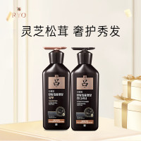 吕(Ryo)臻参焕活御时生机套组(洗发水400ml+护发乳400ml)韩国进口 黑吕套组