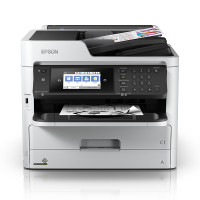 爱普生 WF-M5799a 高端黑白商用墨仓式一体机 A4 粉白色 标配250页纸盒