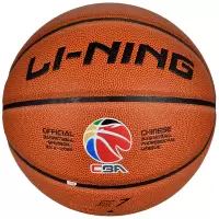 李宁 LI-NING CBA联赛比赛篮球室内外兼用PU材质蓝球 857-1