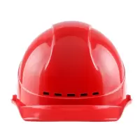 建筑工程电力施工业头盔安全帽防砸透气头盔 红色