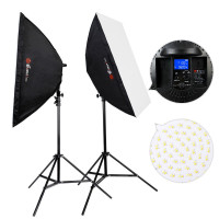 锐玛(EIRMAI)YD601 led摄影补光灯 人像直播补光摄影灯拍照器材静物道具 摄影棚柔光灯套装