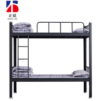 正斌铁架床钢木床宿舍床黑色加厚型2000X1000含床板常规款