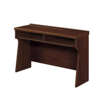 国景 油漆实木贴皮条形桌 双人长条桌