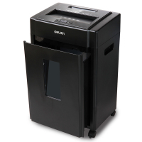 得力(deli)9904办公碎纸机亚克力面板大功率光盘办公粉碎机 黑色
