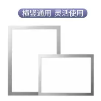 工霸 A4磁性展示贴营业执照磁吸展示框 A4银色透明 1个装