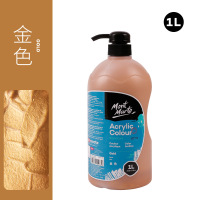 蒙玛特 丙烯颜料大瓶手绘颜料涂料墙彩绘 大桶装 金 色 1L 1瓶