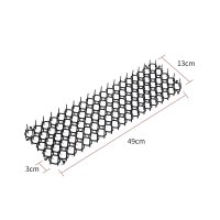 防护器具阳台栅栏驱猫网赶猫刺钉防猫刺垫3片装 49x13cm