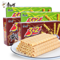 康师傅3+2夹心卷55g巧克力夹心卷小吃小零食休闲食品