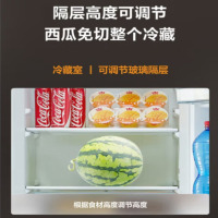 美的(Midea)冰箱186升两门电冰箱 风冷无霜 铂金净味 智能控温 双开门小型家用BCD-186WMA 榭湖银