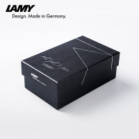 凌美(LAMY)钢笔 safari狩系列 磨砂黑墨水笔+黑色墨水墨水芯签字笔送礼礼物套装礼盒 德国进口 EF0.5mm