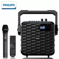 飞利浦(Philips) SD60单麦领航版 广场舞音响蓝牙音箱家用户外专业低音炮K歌演出直播监听扩音器