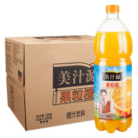 可口可乐 美汁源果粒橙 橙汁饮料 1.25L*12瓶