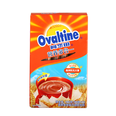 Ovaltine阿华田营养多合一随身包coco30g*6条*2盒可可粉冲饮速溶